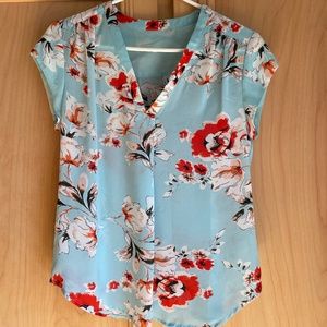 Floral print top